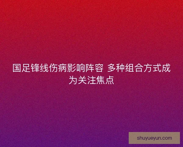 国足锋线伤病影响阵容 多种组合方式成为关注焦点